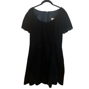 Vintage Marnie West‎ Green Crushed Woman's Mini Dress *No Size Tag Check Photos